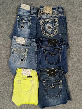 #101 Ladies Miss Me Shorts -10