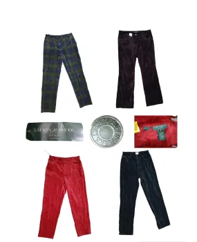 25 Pcs  Ralph Lauren plaid velvet pants