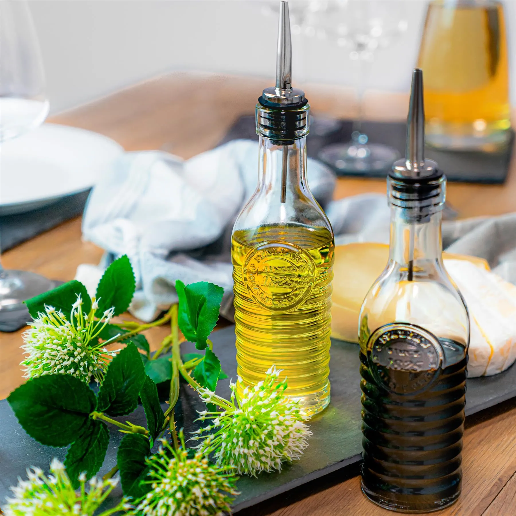 268ml Officina 1825 Olive Oil Glass Bottle - By Bormioli Rocco