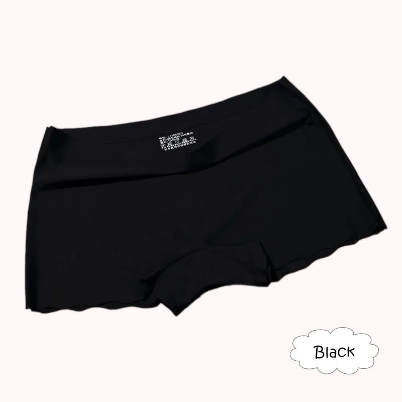4 Pack Ladies Seamless Short Pants Safety Boyshorts Summer Shorts Lady Boxer Panties Healthy Lingerie