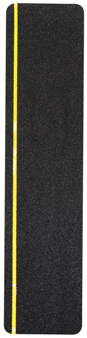 6" x 24" Black Grit Stop Anti-Slip Tape with Reflective Strip