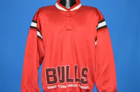 90s Chicago Bulls Pullover Track Jacket Large