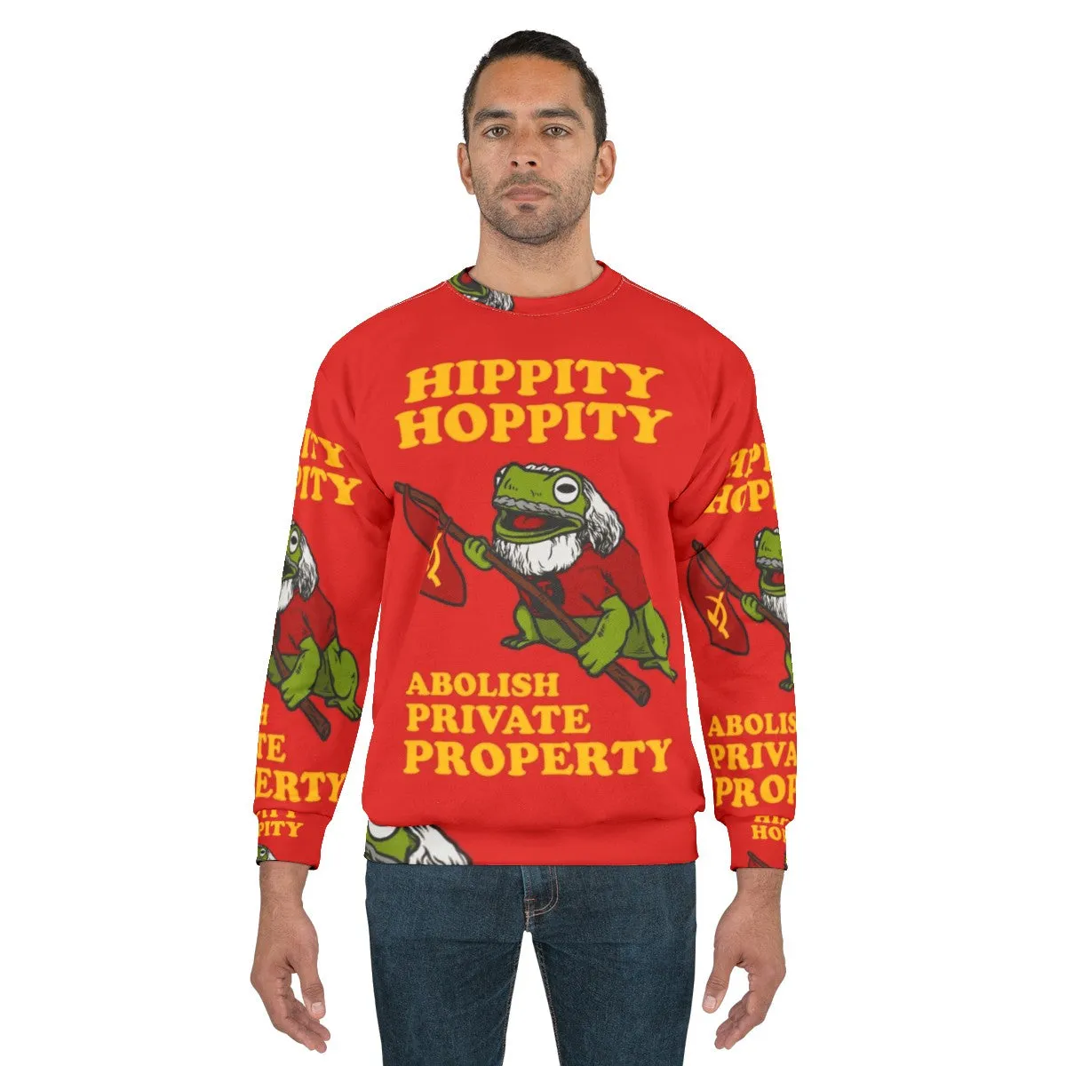 Abolish Private Property Hippity Hoppity Sweatshirt