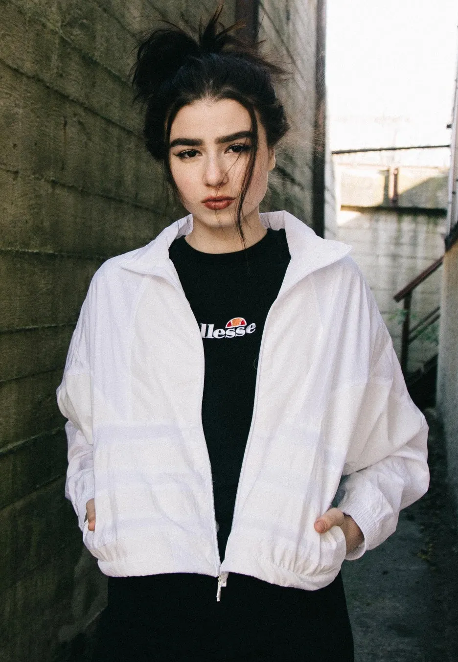 Adidas - LRG Logo TT White/CWhite - Track Jacket