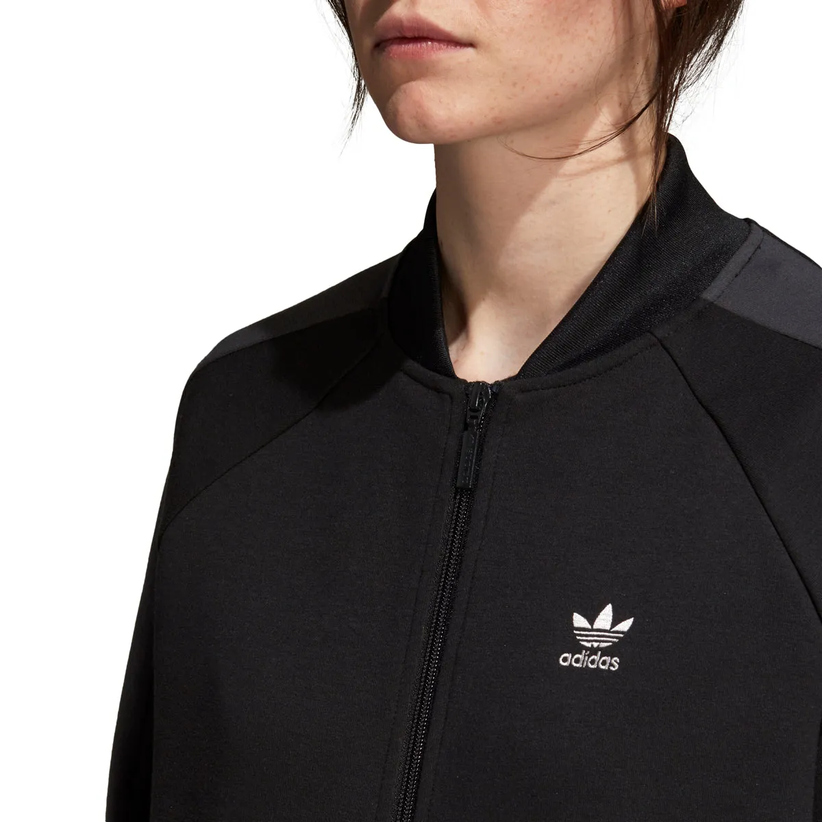 Adidas Originals Women's Athletic Track Jacket Black/White