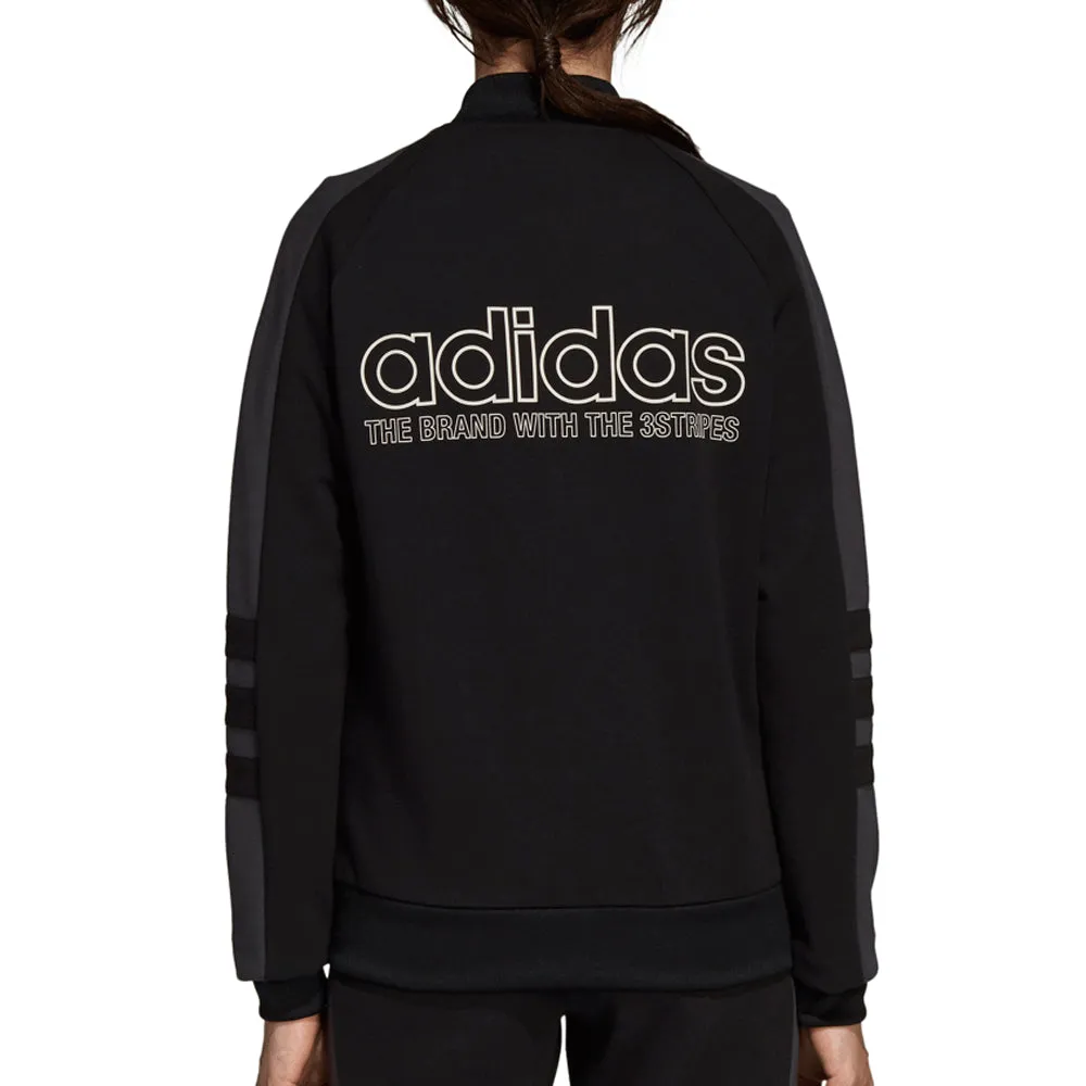 Adidas Originals Women's Athletic Track Jacket Black/White