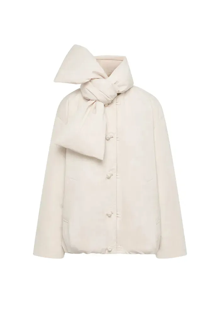 Adrija Water-Repellent Convertible Duck Down Puffer Coat in Lightweight High Density Fabric