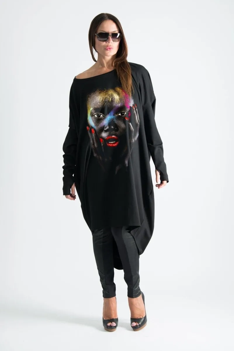 African Woman Winter Tunic MONIKA