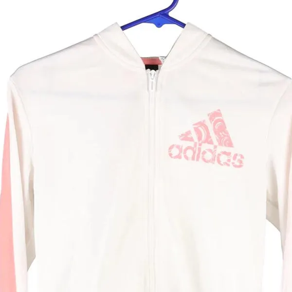 Age 14 Adidas Track Jacket - XL White Polyester