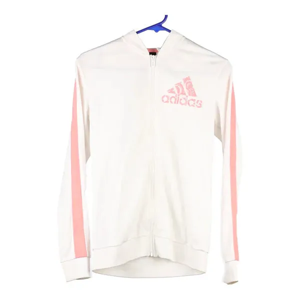 Age 14 Adidas Track Jacket - XL White Polyester