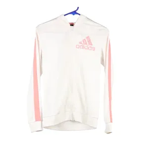 Age 14 Adidas Track Jacket - XL White Polyester