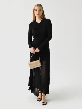 ALC Women's Fawn Ruched Mesh Maxi Dress