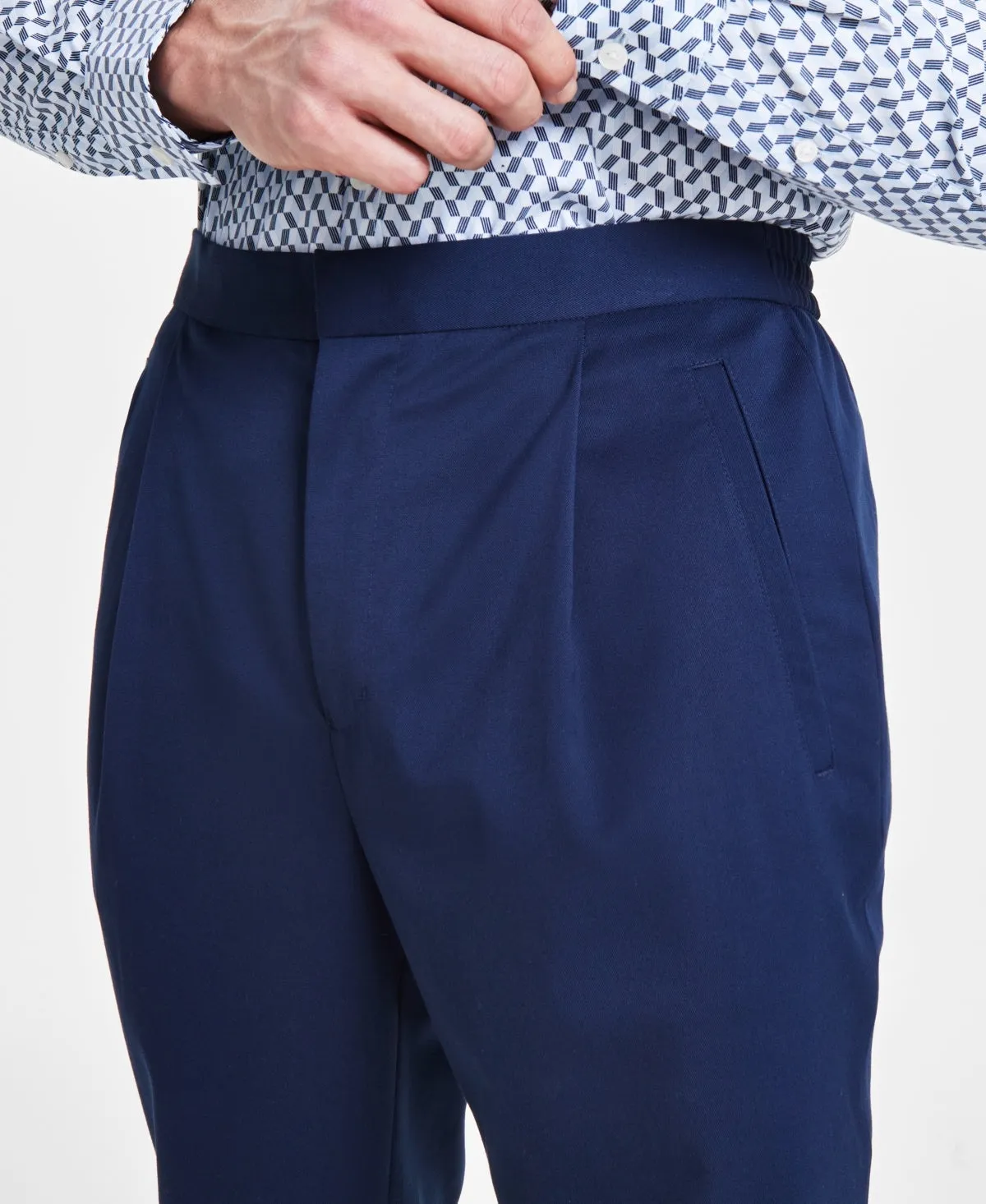 Alfani Men's Modern Fit Stretch Dress Pants Blue 30 x 30