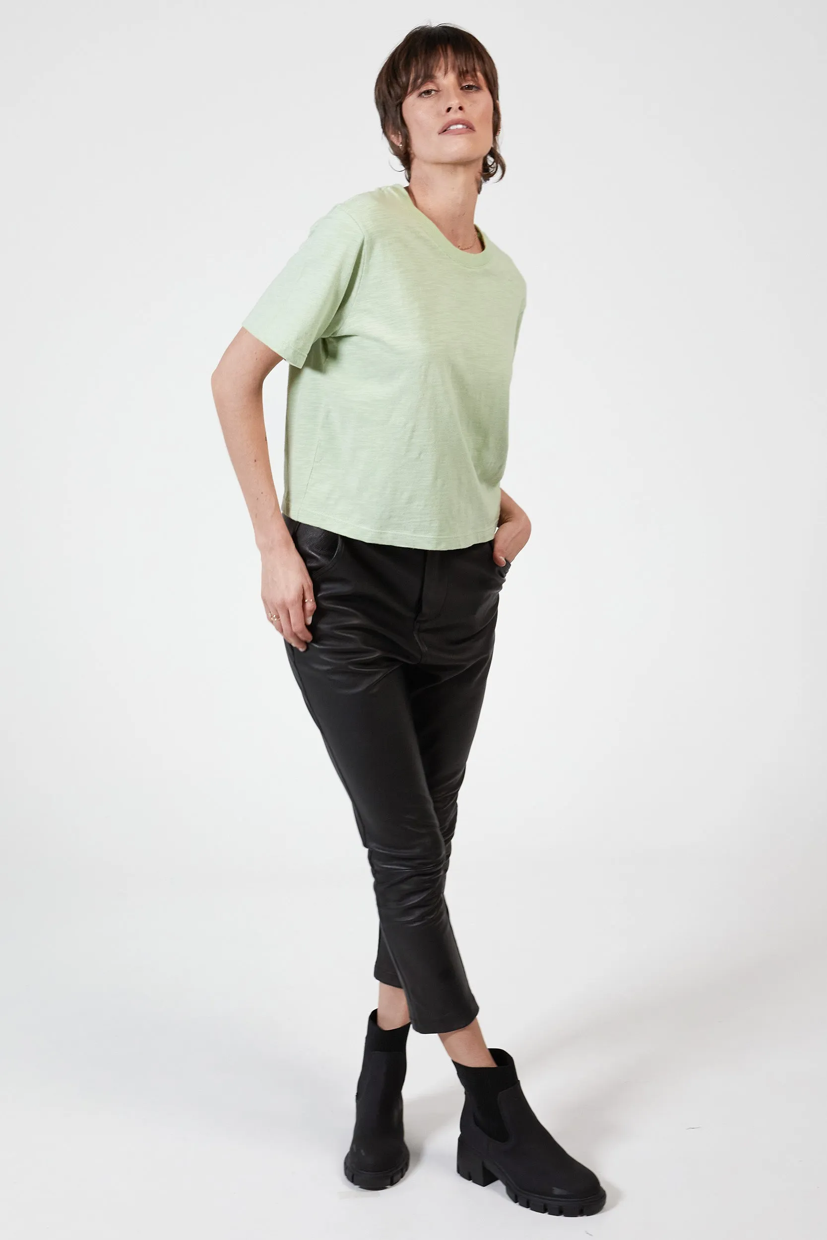ANDIE BOX FIT TEE - WASHED MINT