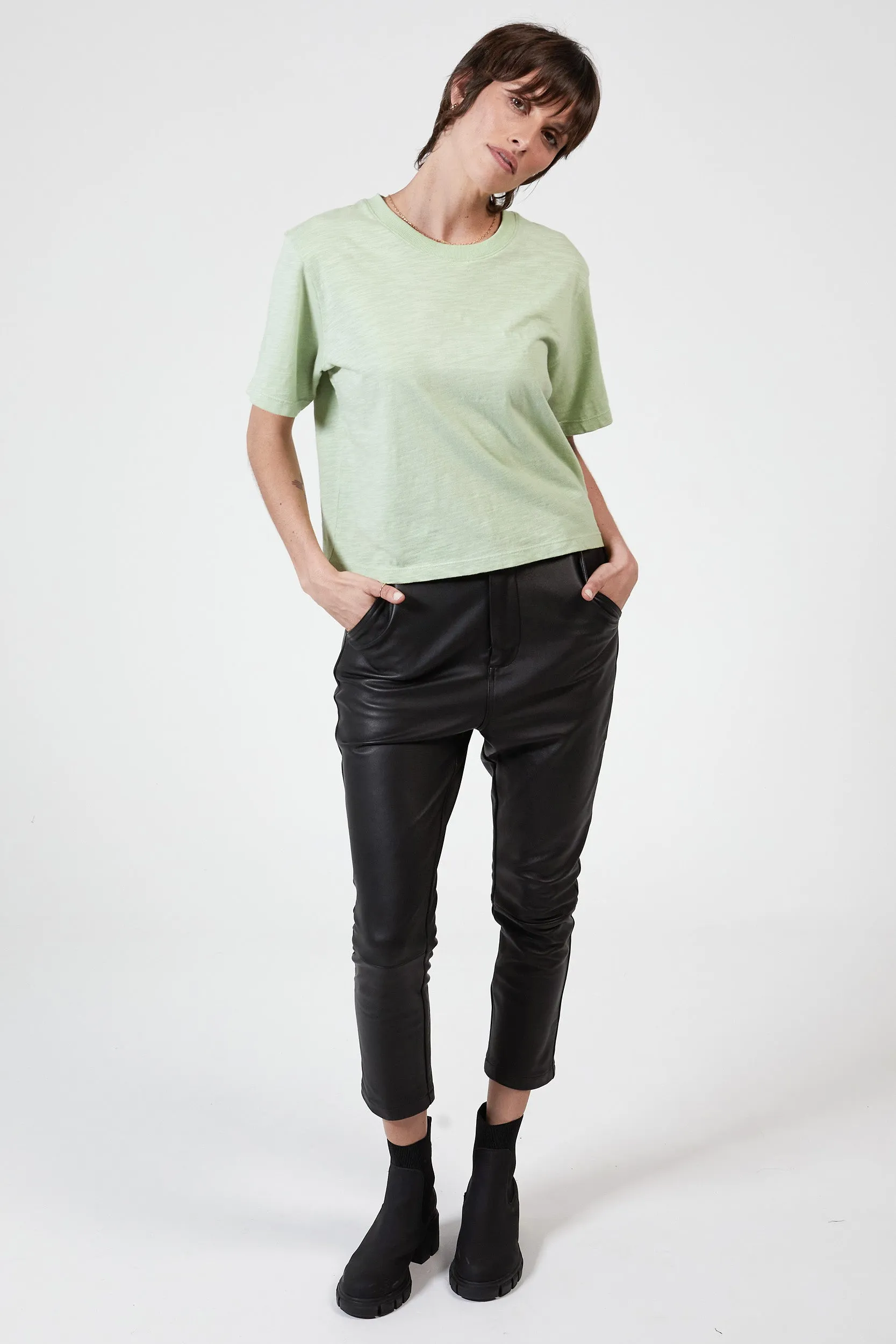 ANDIE BOX FIT TEE - WASHED MINT