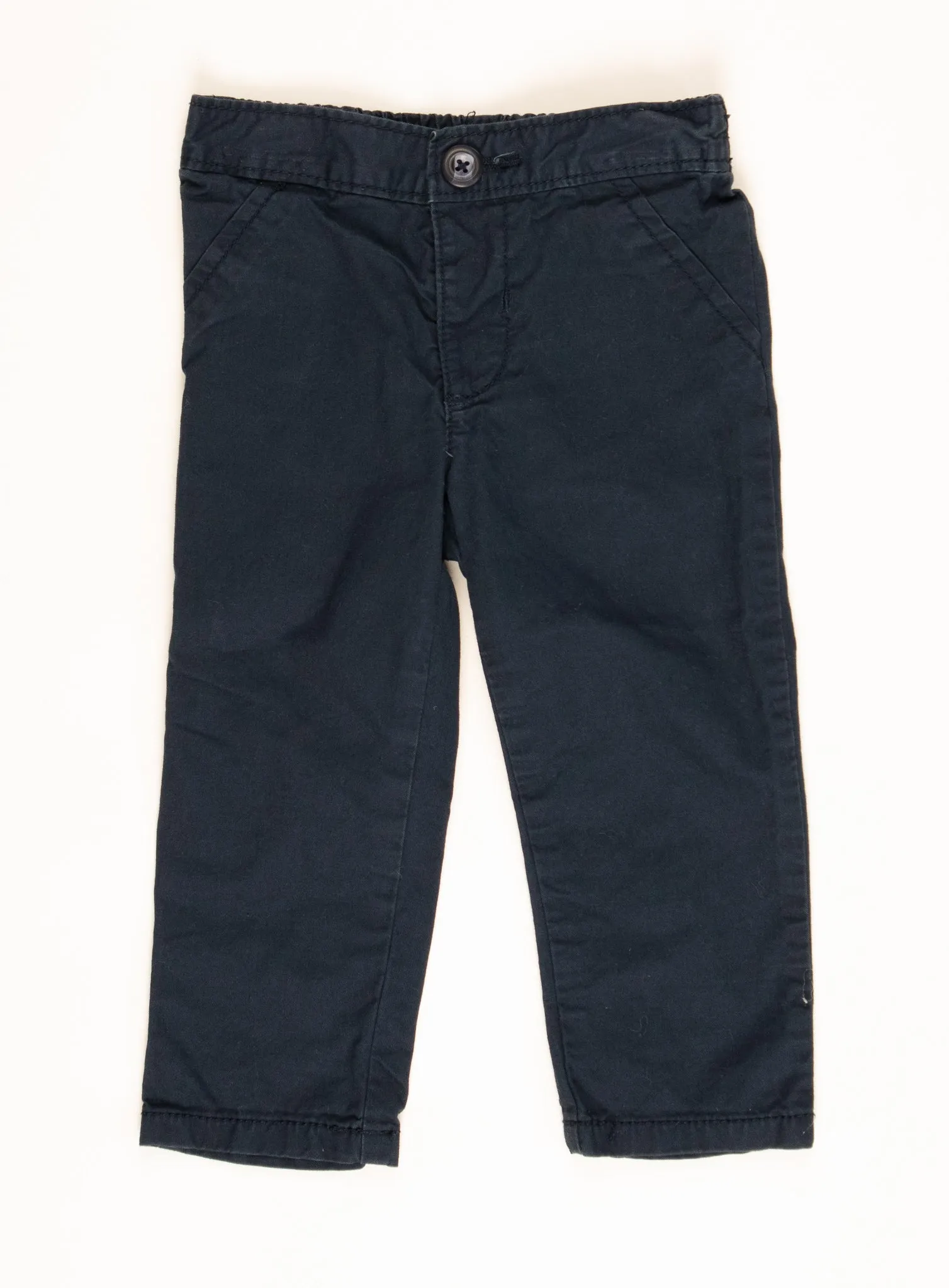 BABY BOY SIZE 12/18 MONTHS - OLD NAVY, Navy Blue Cotton Dress Pants EUC B48