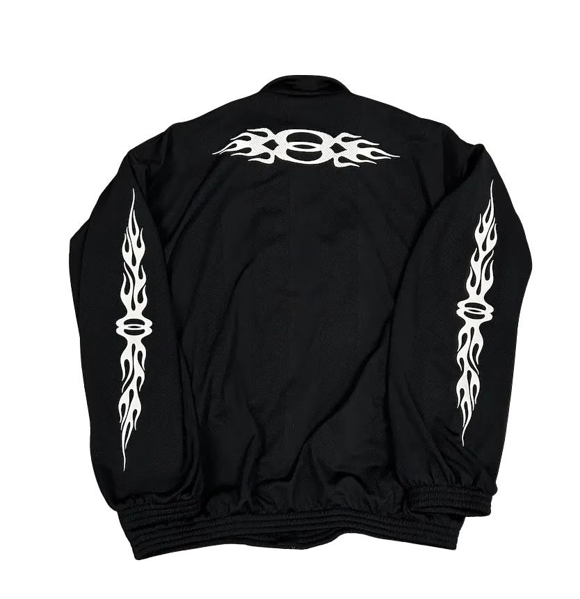 Balenciaga 'Black Mesh' Zip Up Track Jacket