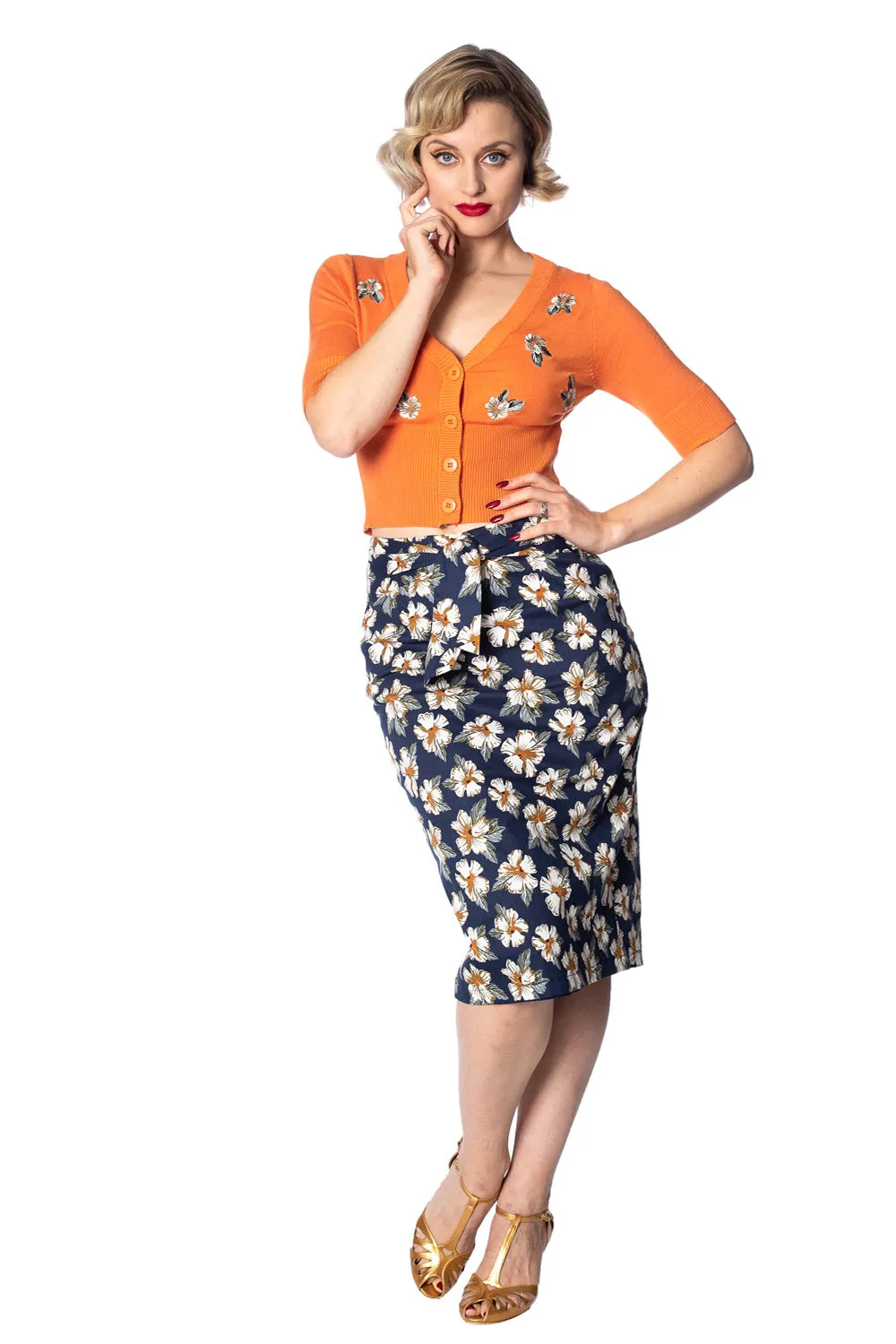 Banned Apparel - Beach Babe Pencil Skirt