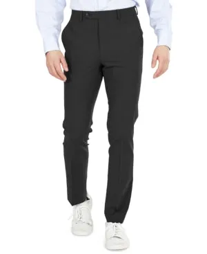 Bar Iii Mens Skinny fit Dress Pants 30 / 30 Black Solid