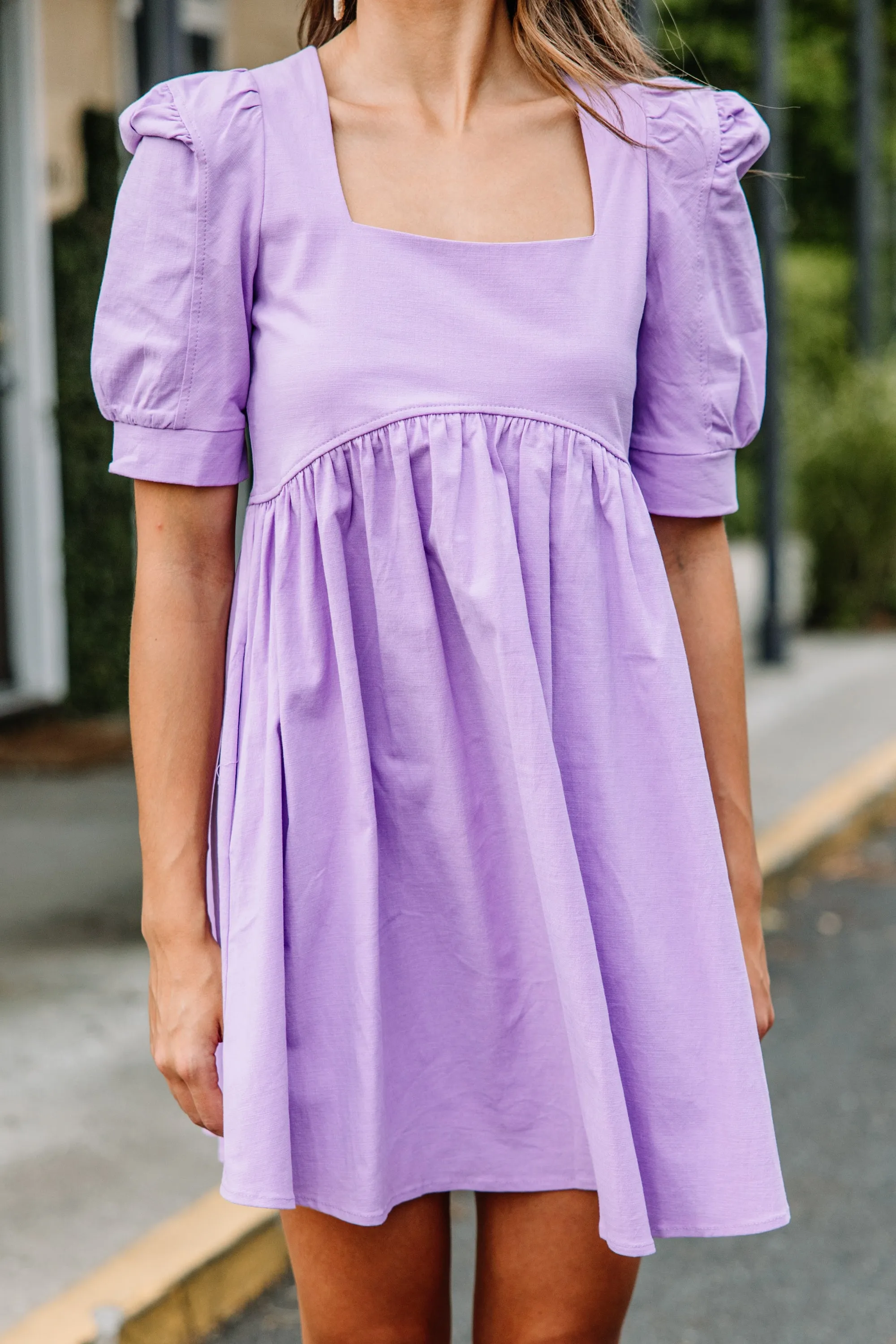 Beautiful Work Lavender Purple Babydoll Dress