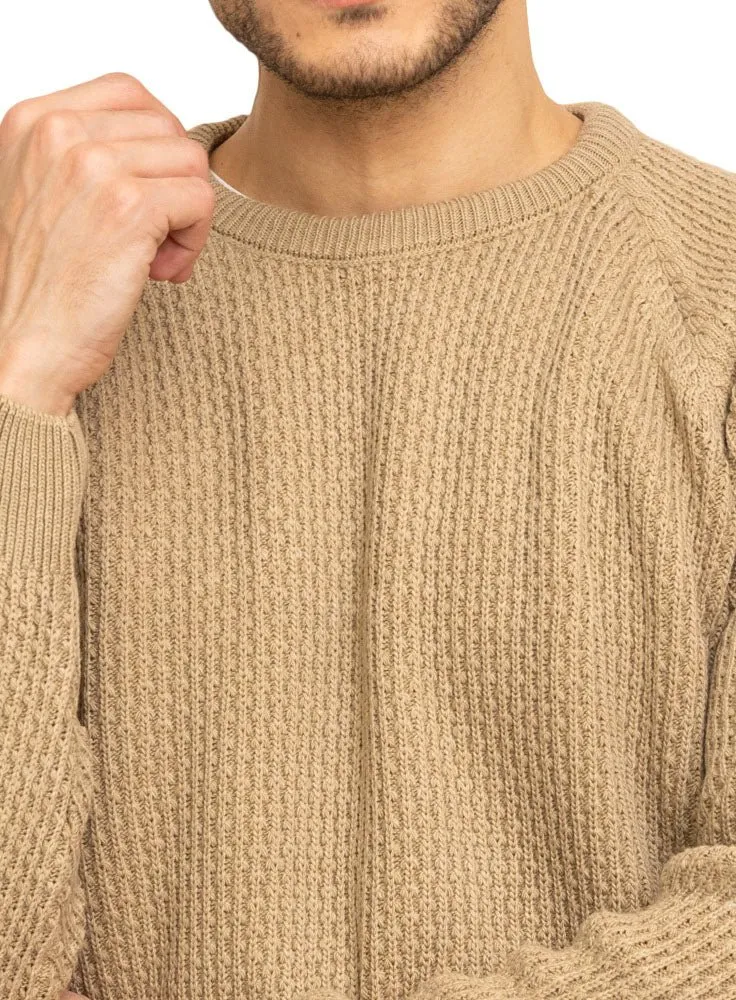 Beige-Design 00180 BS-Round Pullover