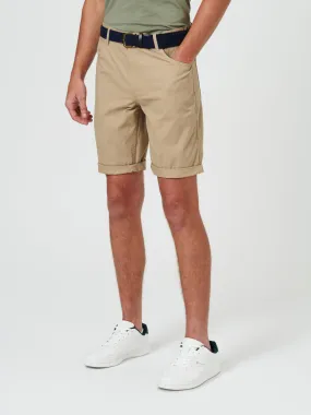 Ben Sherman Relaxed Fit 5 Pocket Walk Shorts - Sand