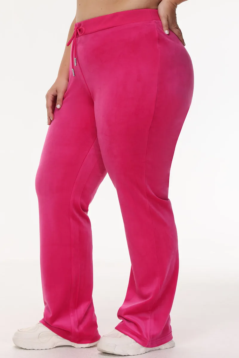 Bestie Big Bling Velour Track Pants