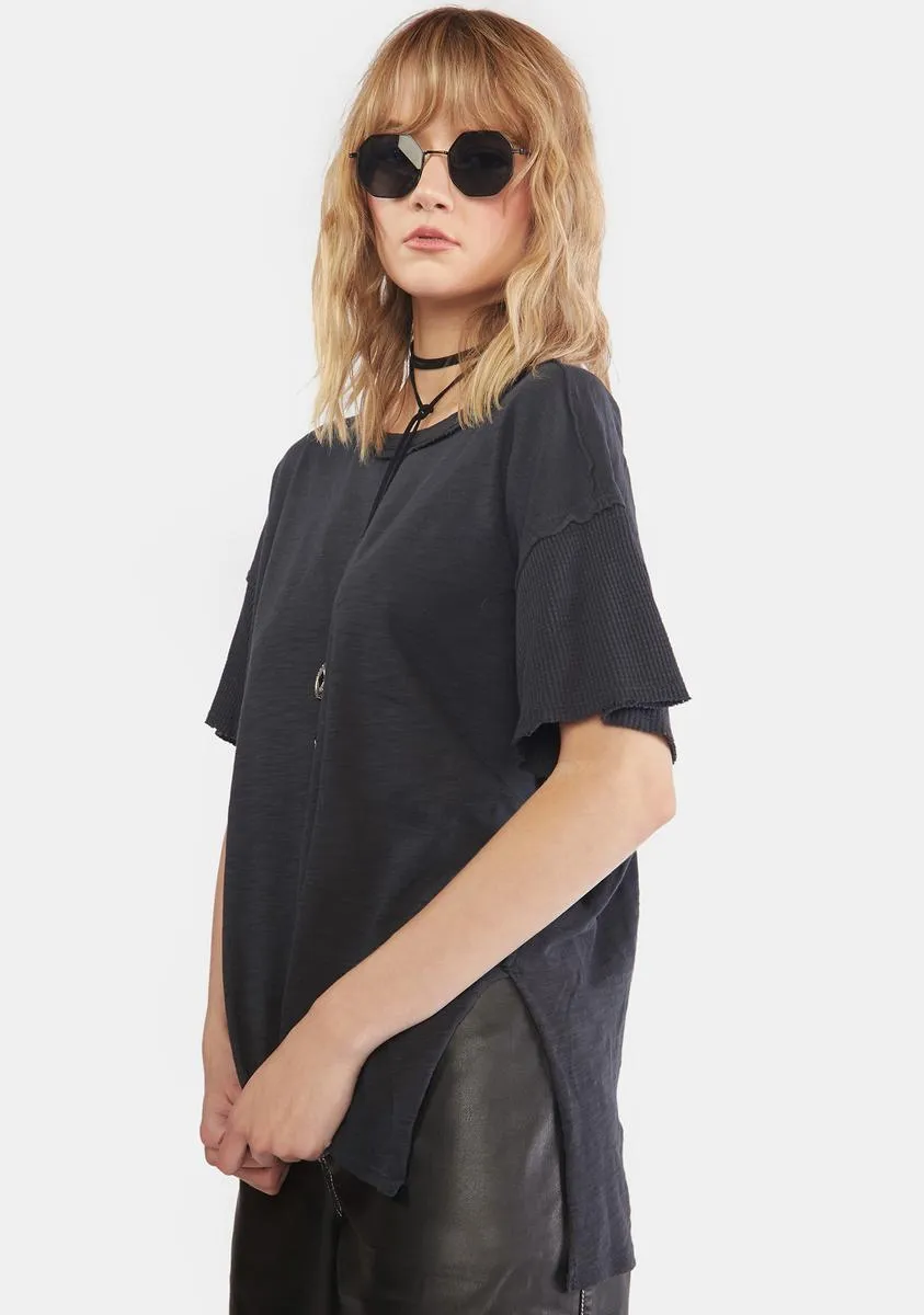Black Peace It Up Tee