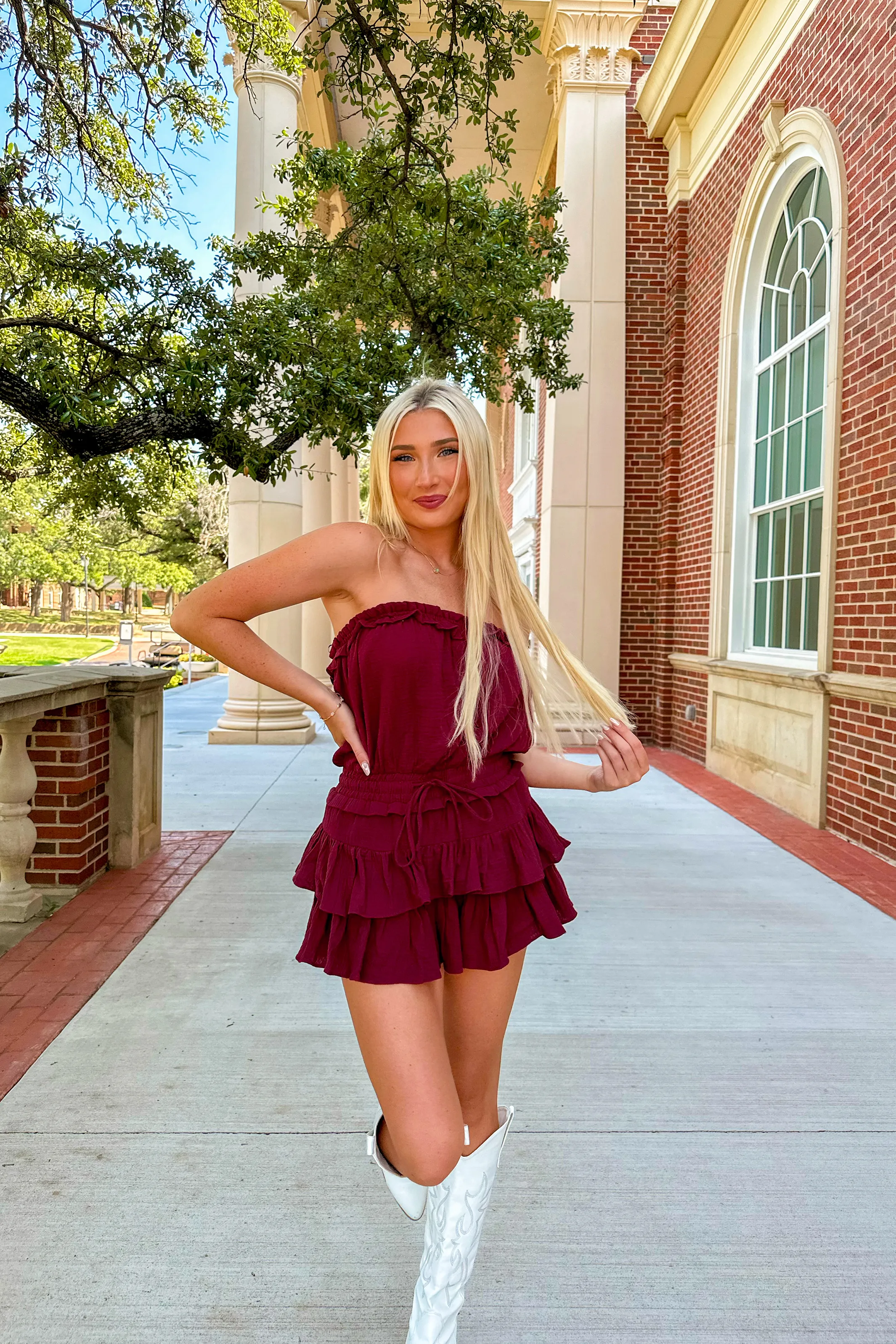 Blanche Strapless Romper