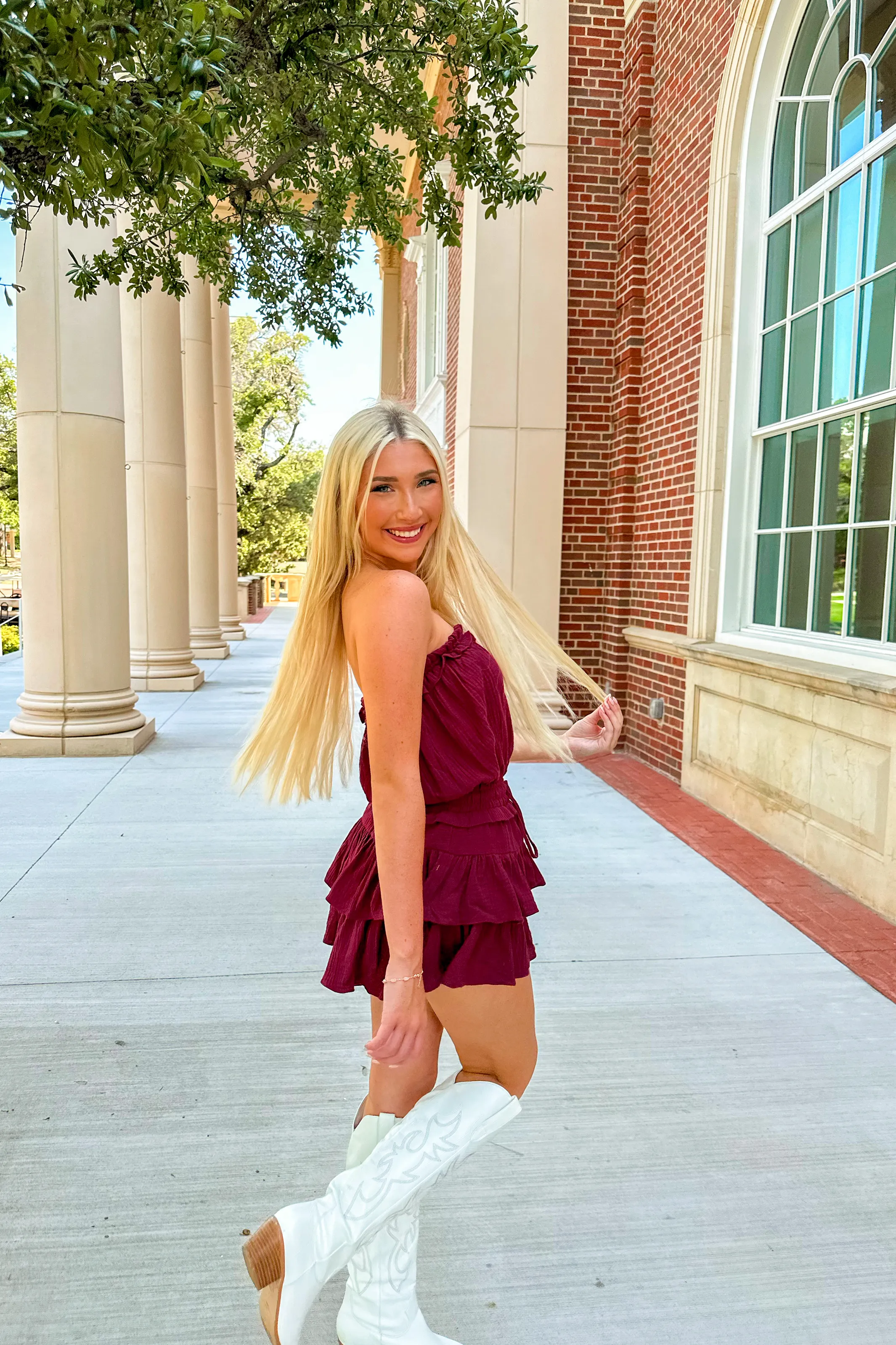 Blanche Strapless Romper