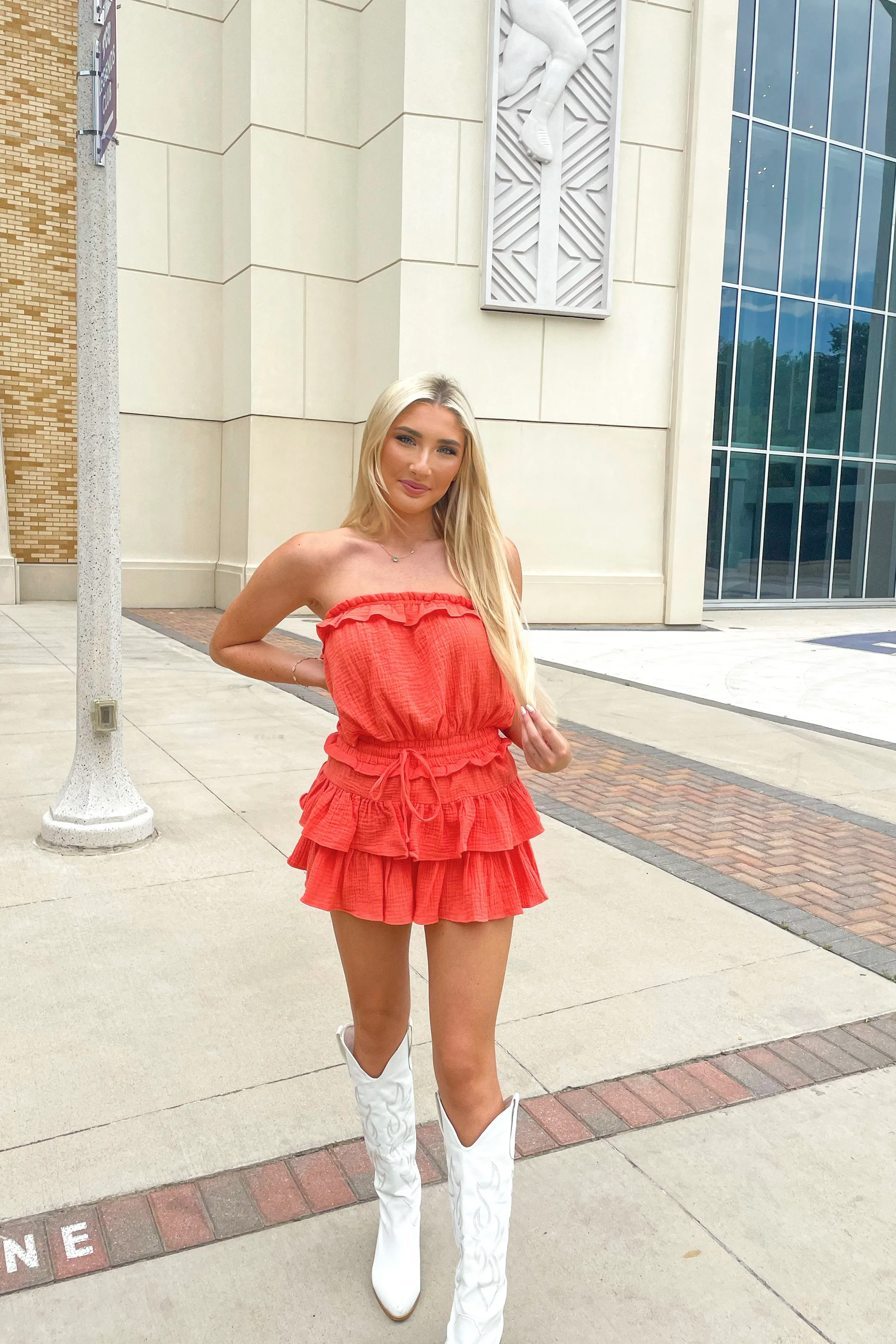 Blanche Strapless Romper