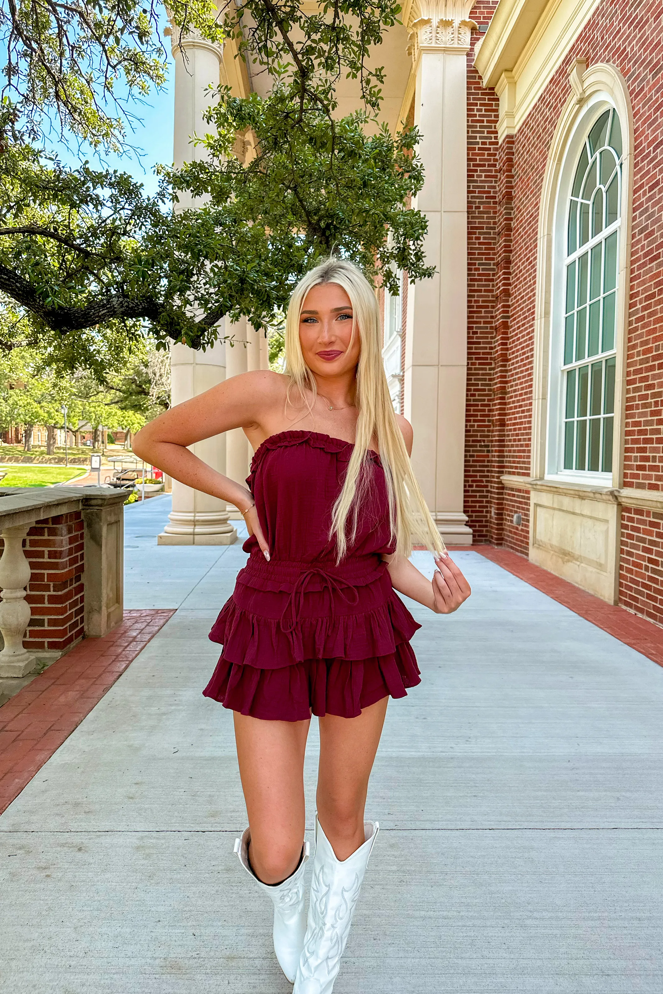 Blanche Strapless Romper