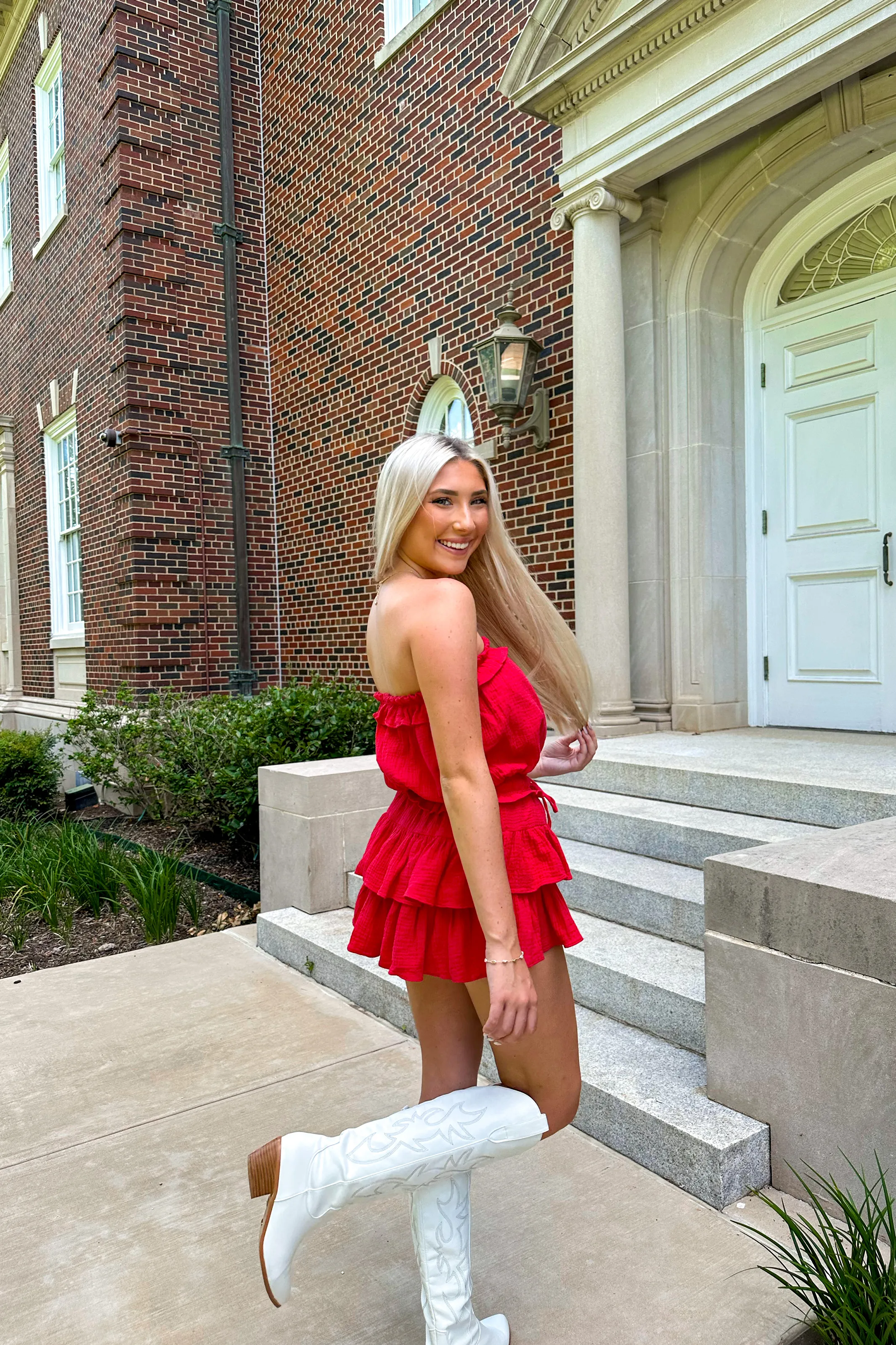Blanche Strapless Romper
