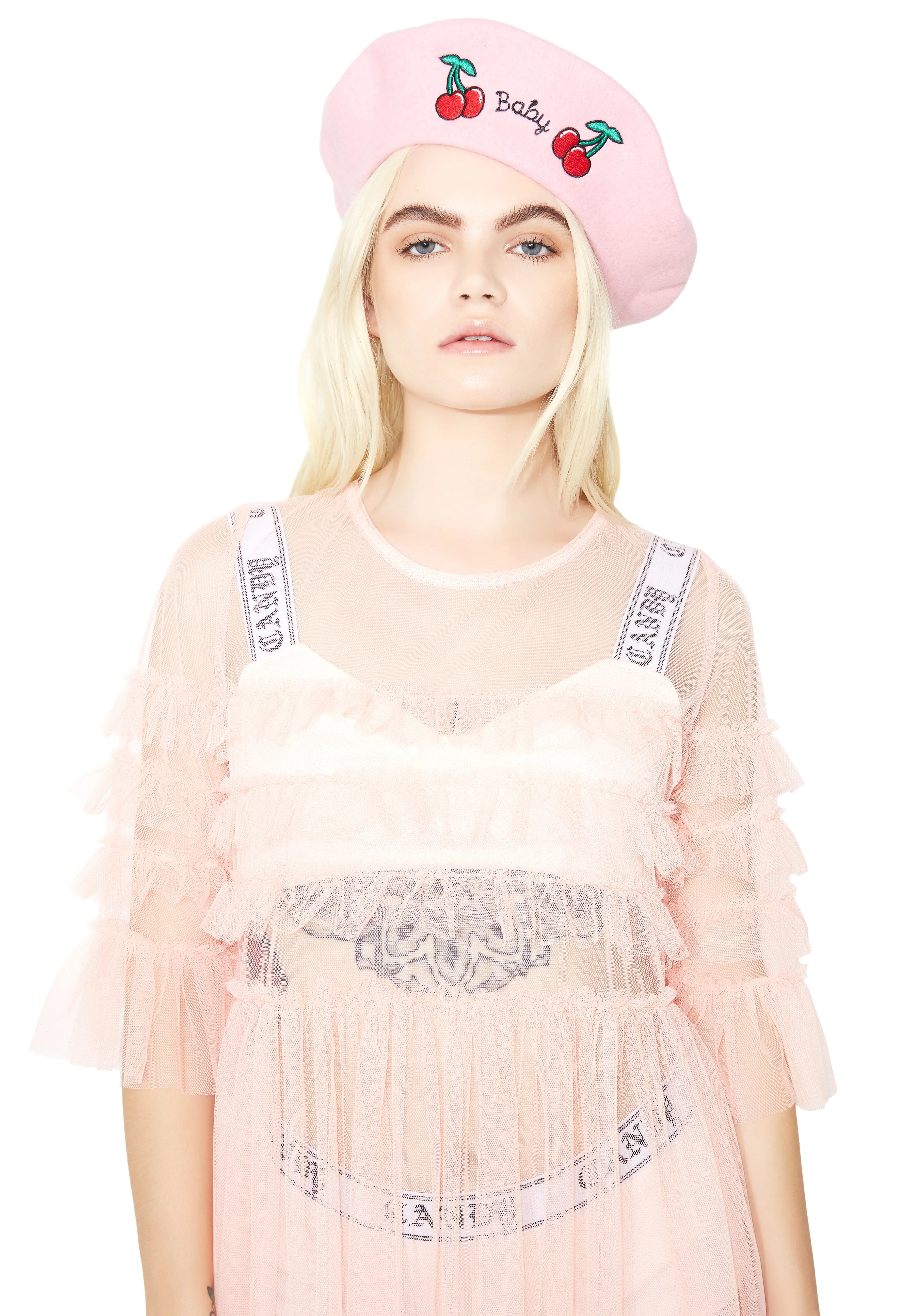 Blush Ophelia Sheer Babydoll Dress