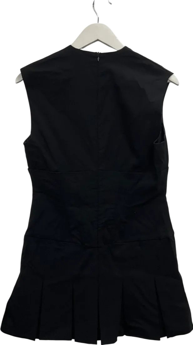 boohoo Black Box Pleated Skirt Mini Dress UK 14