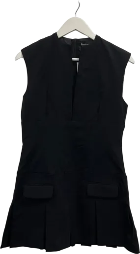 boohoo Black Box Pleated Skirt Mini Dress UK 14