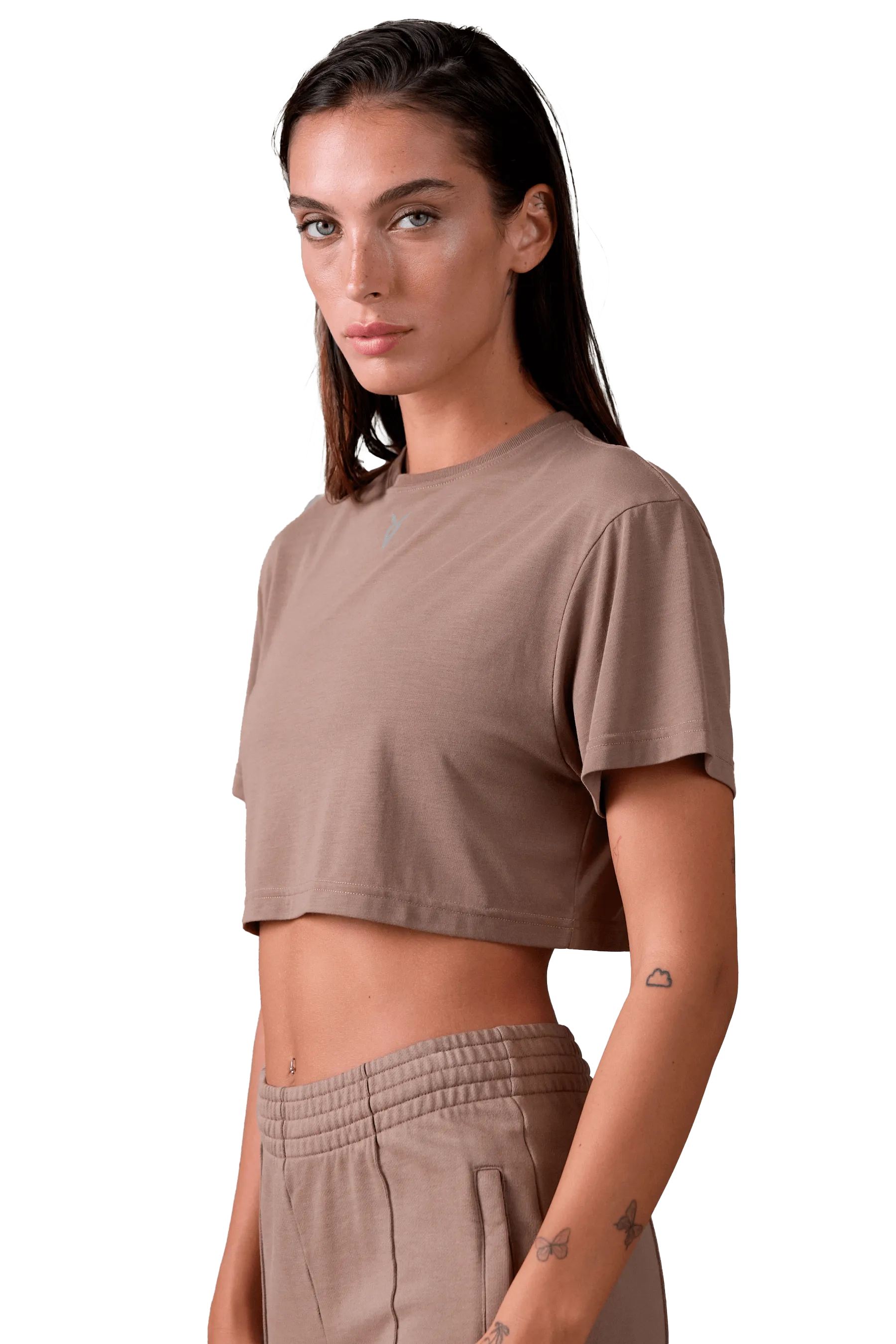 BOXY T-SHIRT - Tan