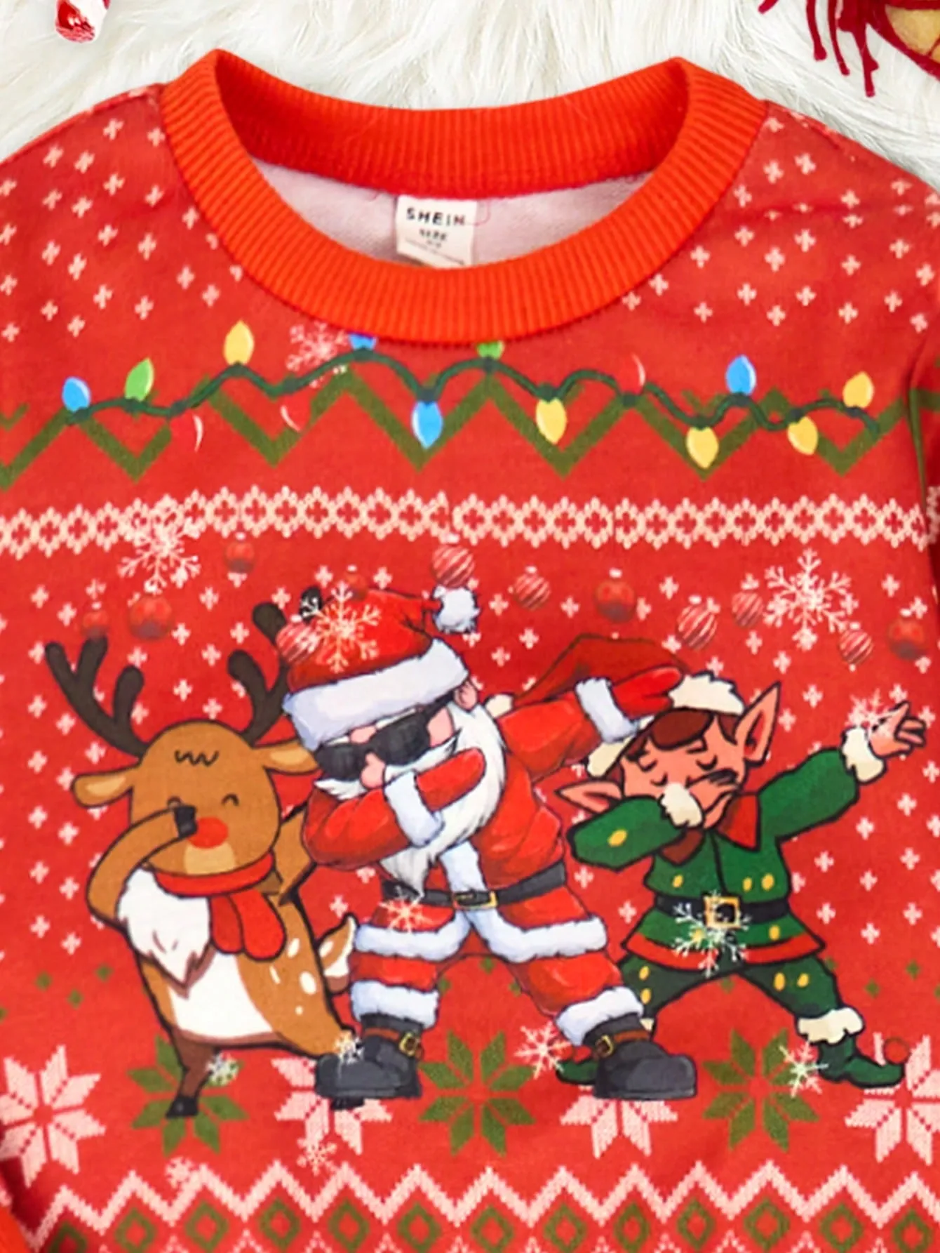 Boy mama sweatshirt|Young Boy Christmas Santa Claus & Snowflake Casual Sweatshirt