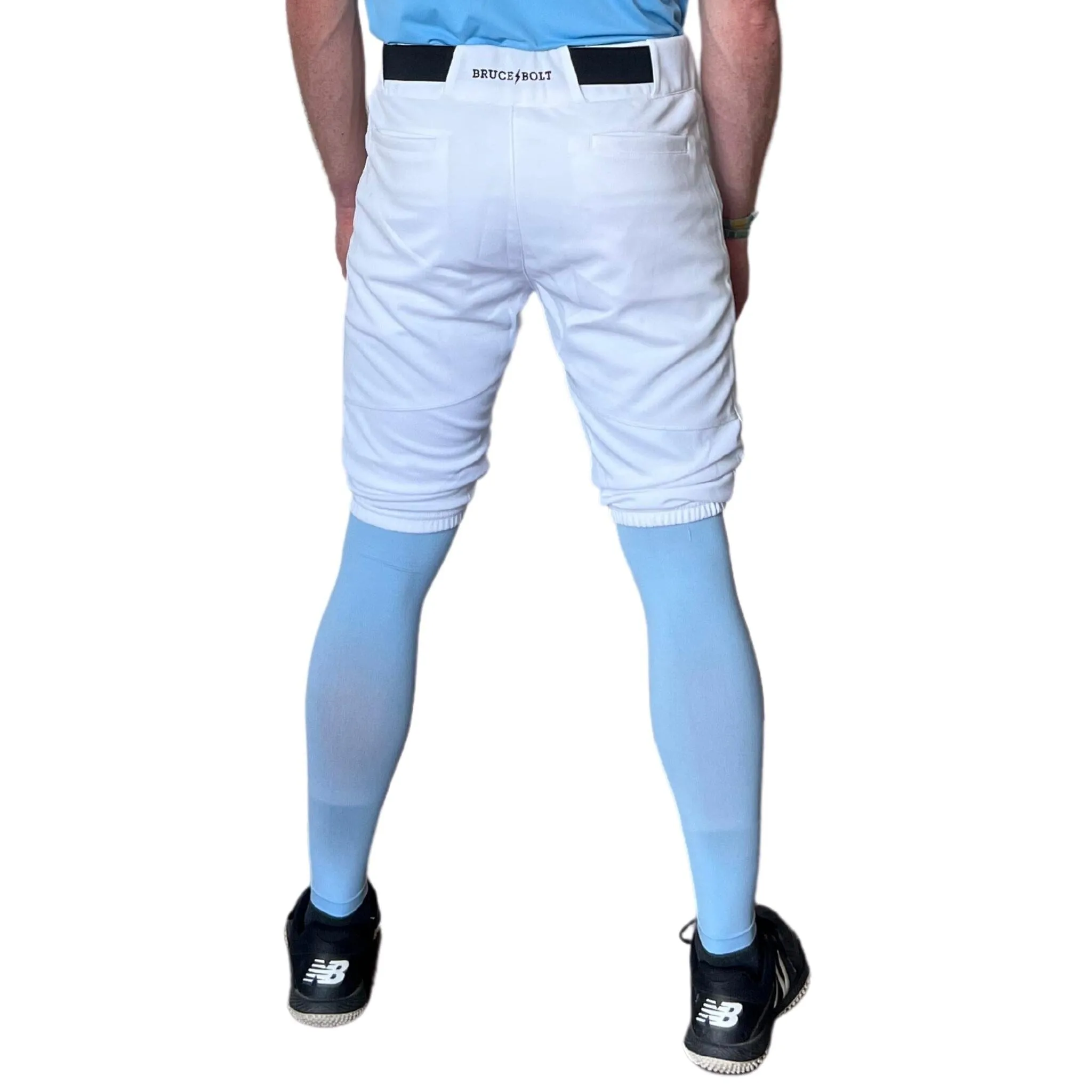 BRUCE BOLT Premium Pro Baseball Short - WHITE