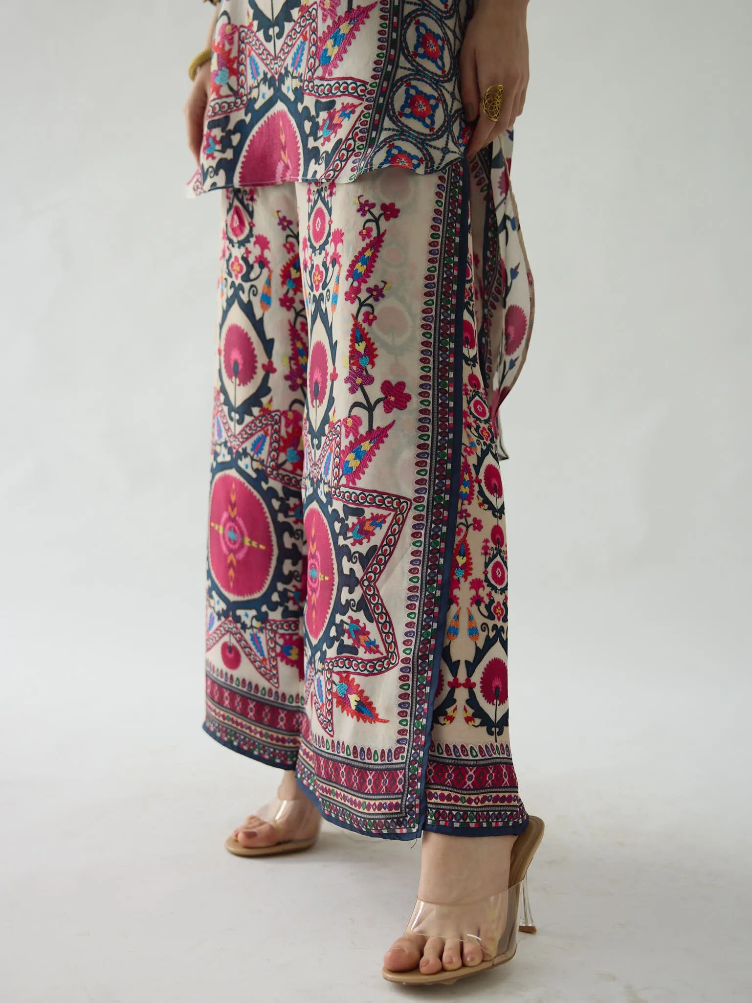 Bukhara Raspberry Baaka - Gloria Tunic Set