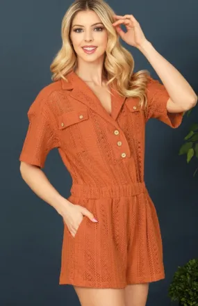 Button Up Romper (3 colors)