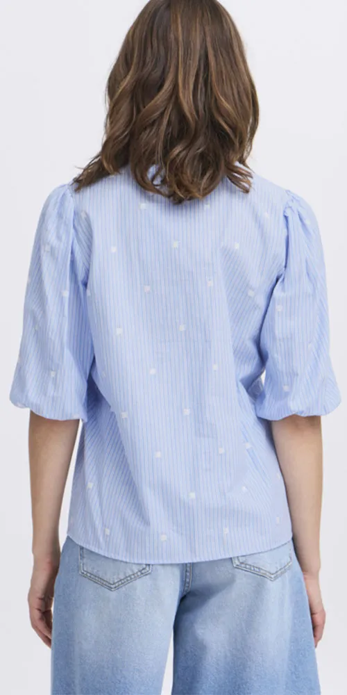 B.Young Striped Tunic Blouse