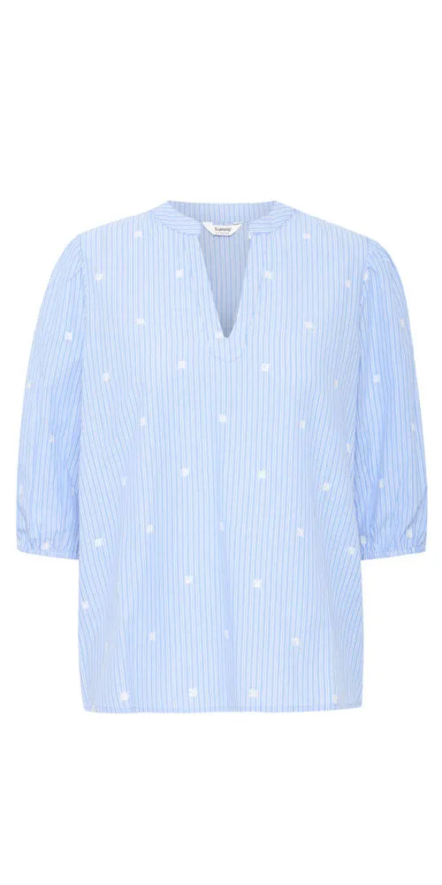 B.Young Striped Tunic Blouse