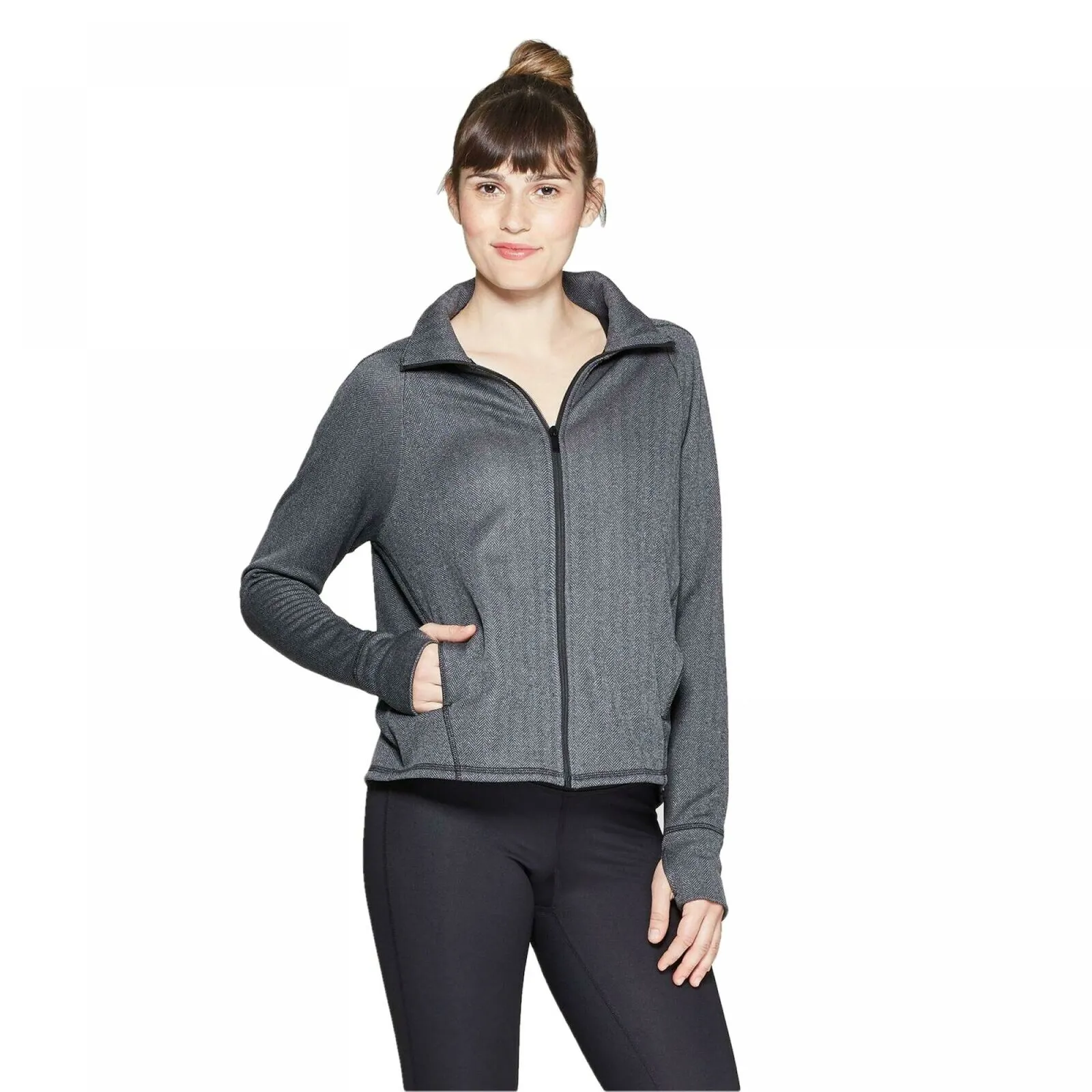 C9 Champion Women's Training Herringbone Fleece Full Zip Track Jacket