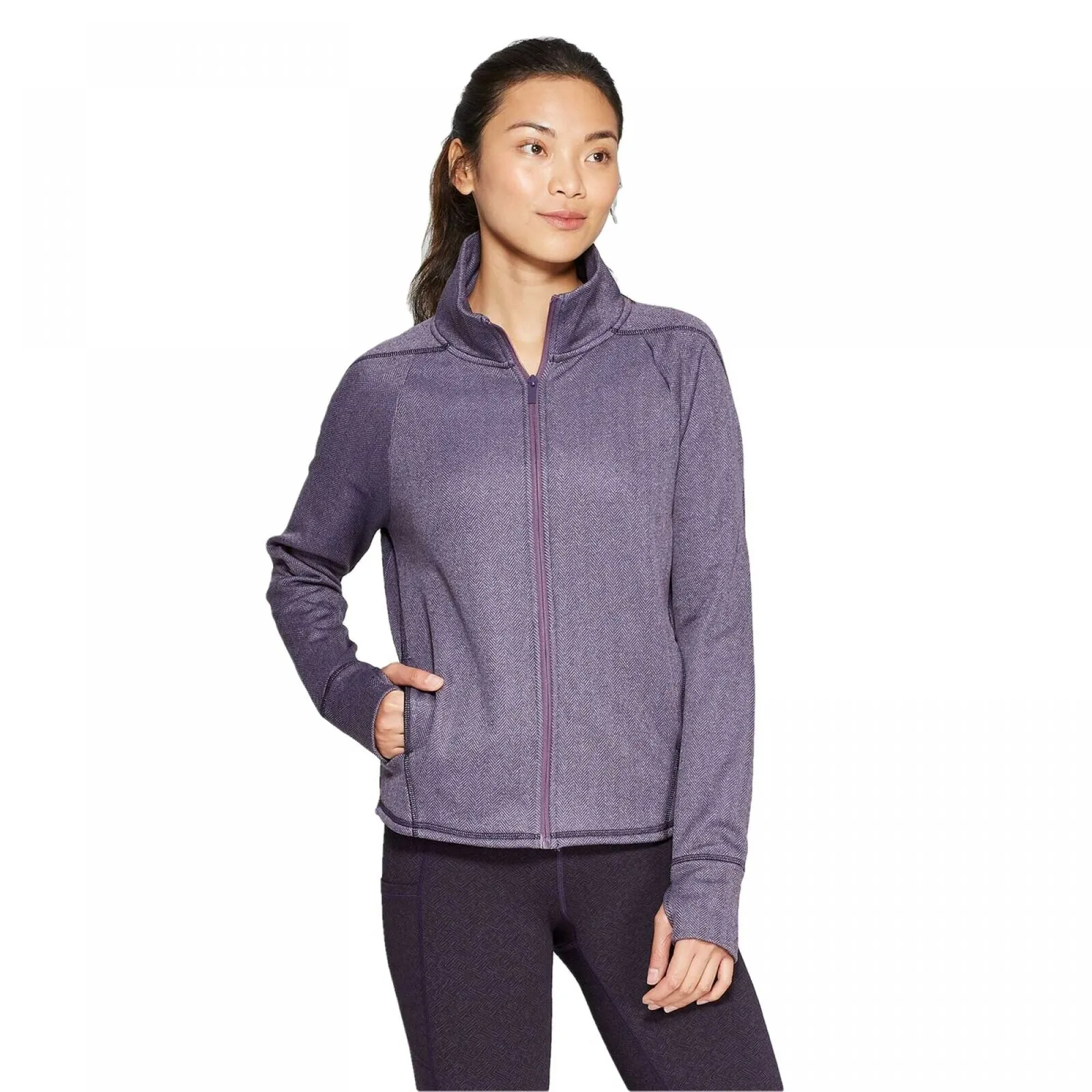 C9 Champion Women's Training Herringbone Fleece Full Zip Track Jacket