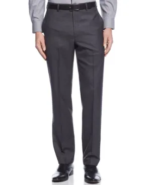Calvin Klein Mens Slim fit Dress Pants 30 / 30 Grey Solid Stretch