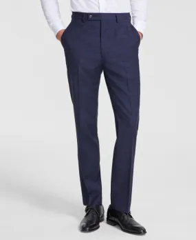 Calvin Klein Mens Slim fit Dress Pants 34 / 32 Blue Solid Stretch