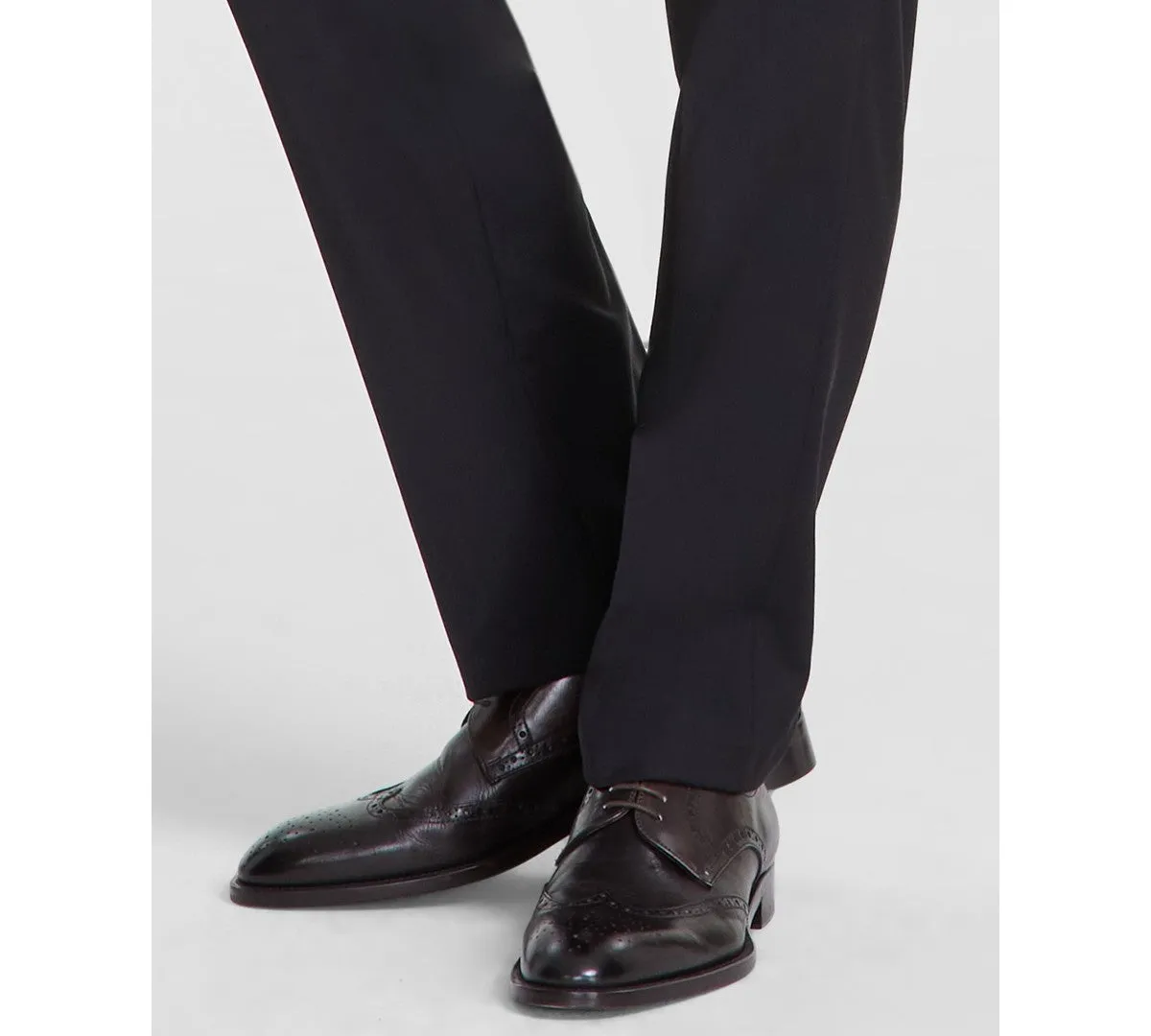 Calvin Klein Mens Slim fit Dress Pants 38 / 32 Black Solid