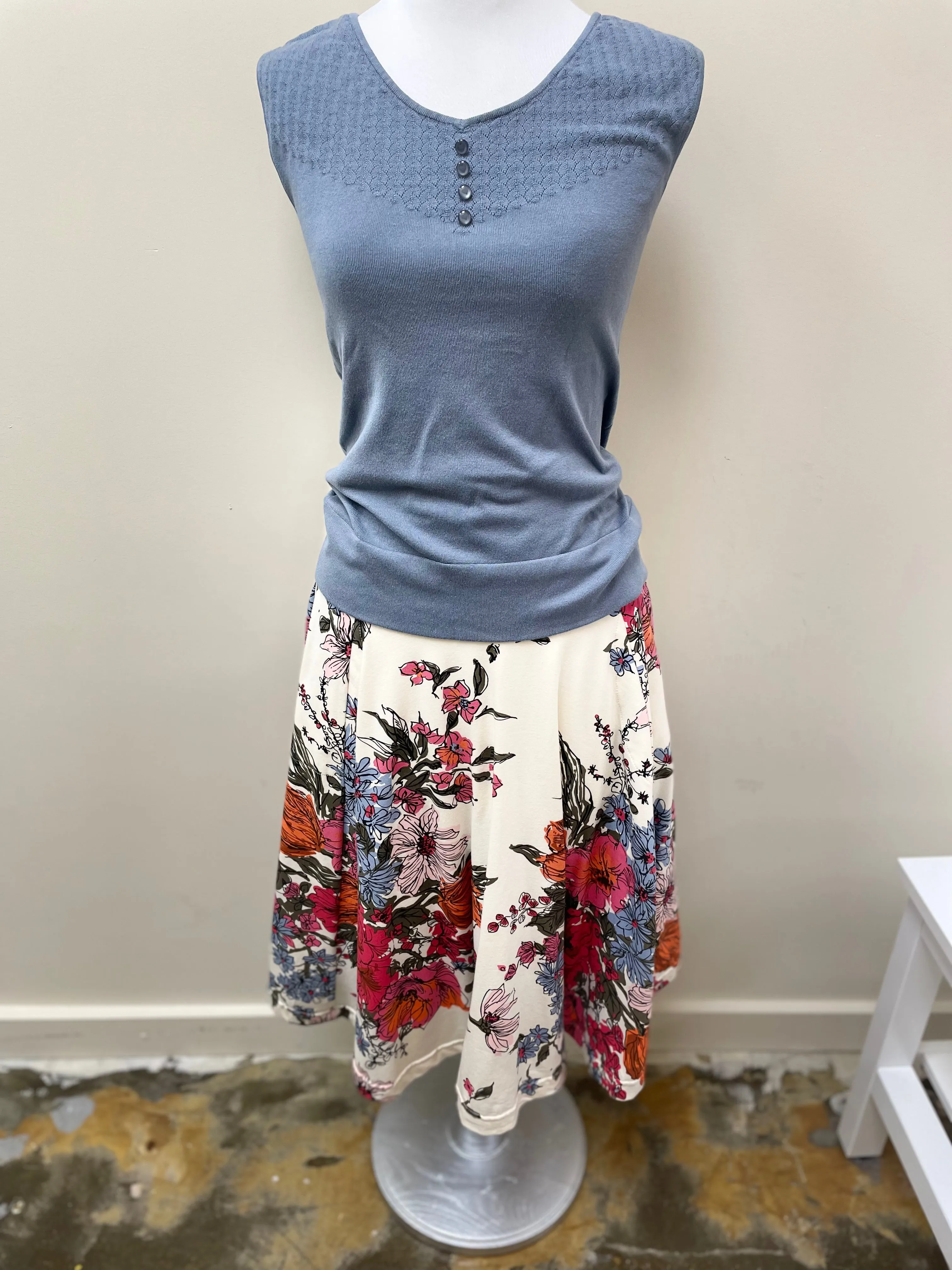 Catalina Skirt in Floriculture Print by Effie's Heart