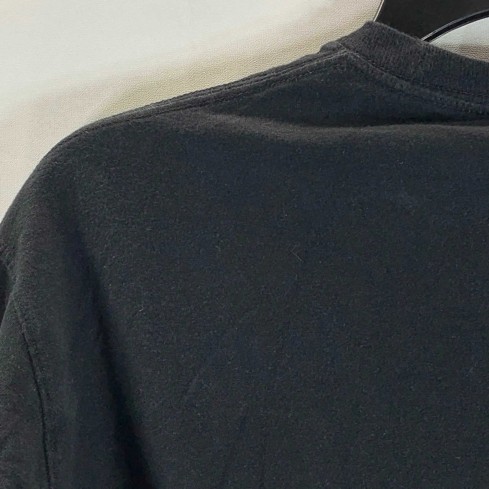 CHAMPION Authentic Athleticwear Men's Black Script Logo Crewneck Sweatshirt SZ M